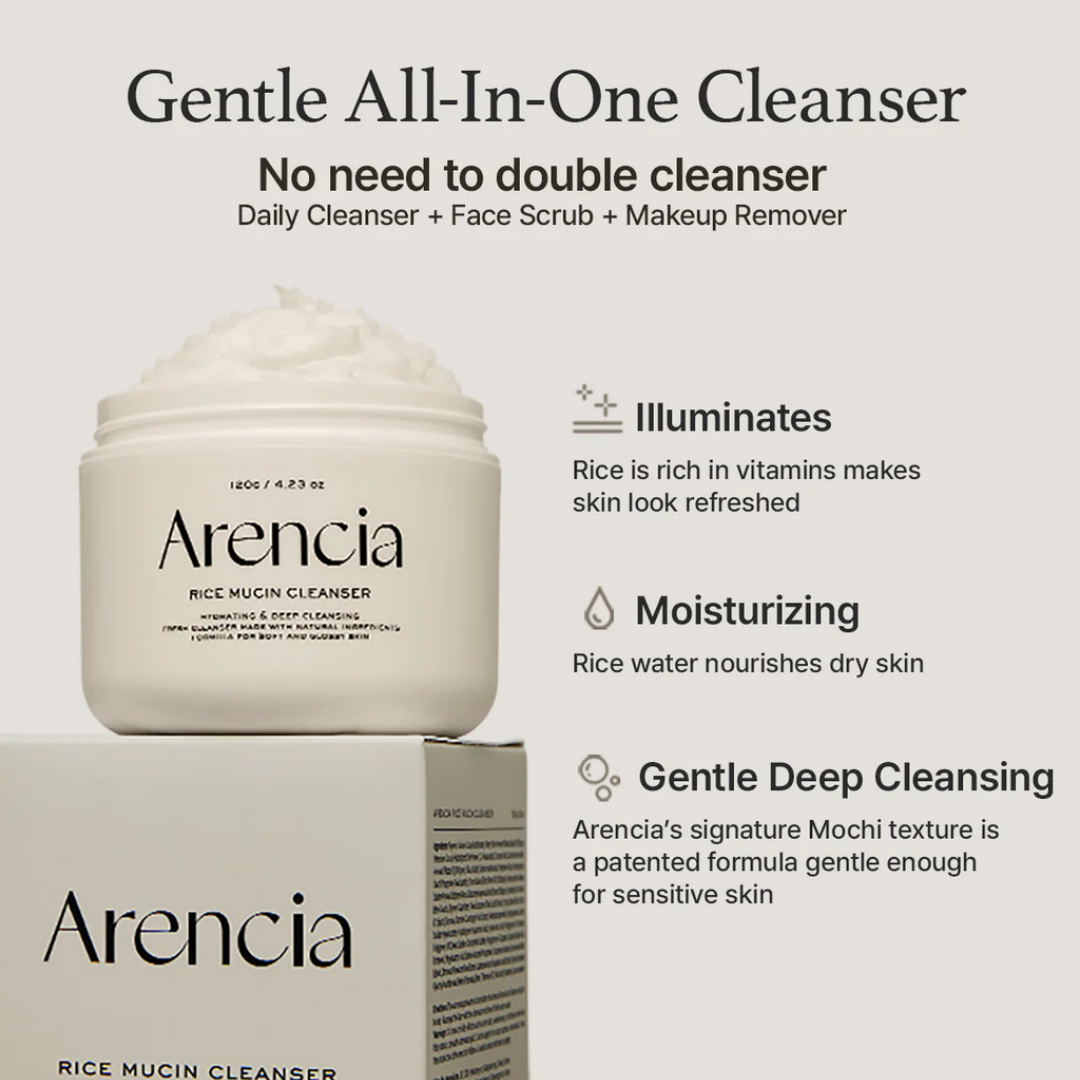 ARENCIA Rice Mucin Cleanser 120g