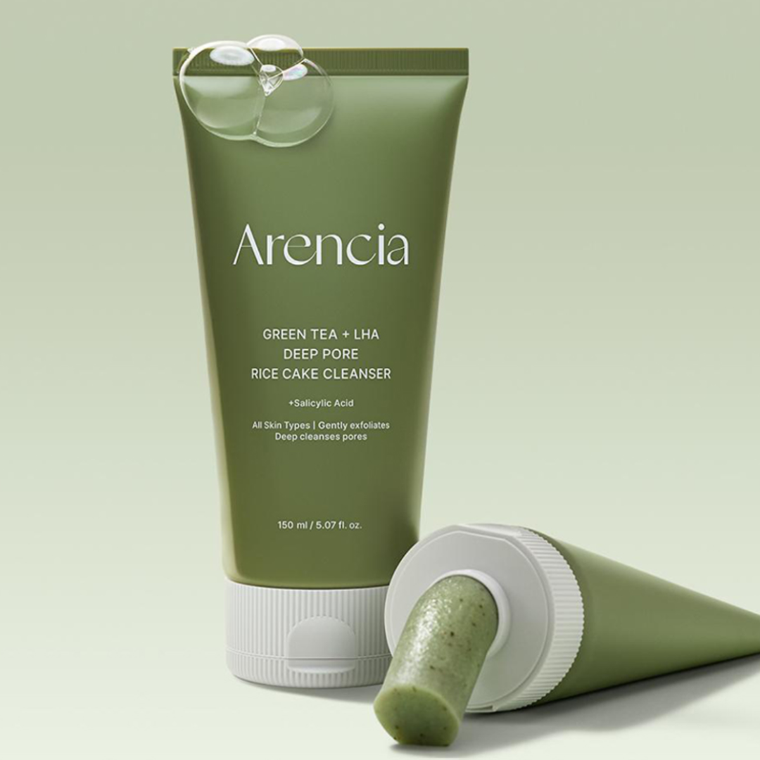 Arencia Green Tea LHA Deep Pore Rice Cake Cleanser 150g