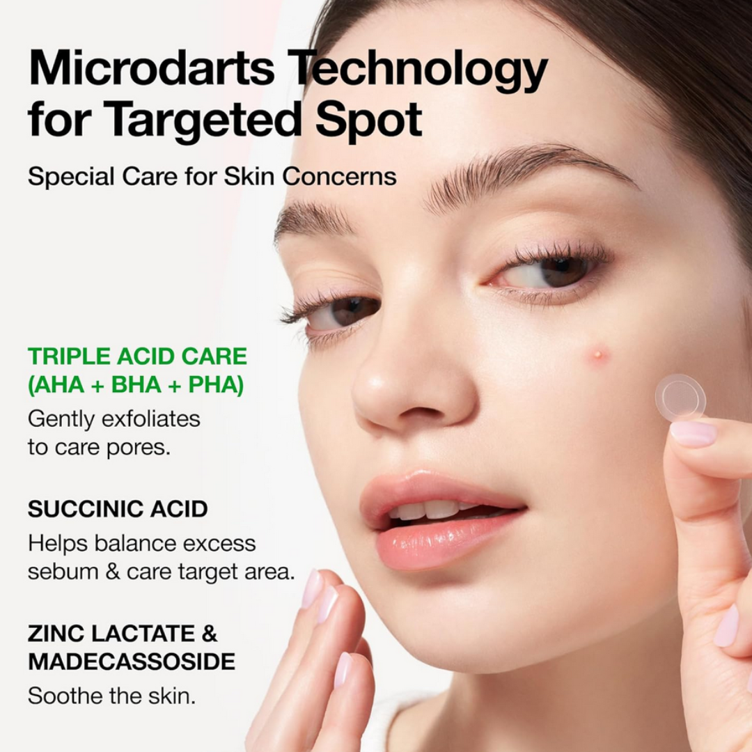 Auna Triple Acid Spot Care Microdart Patch 12 Pcs