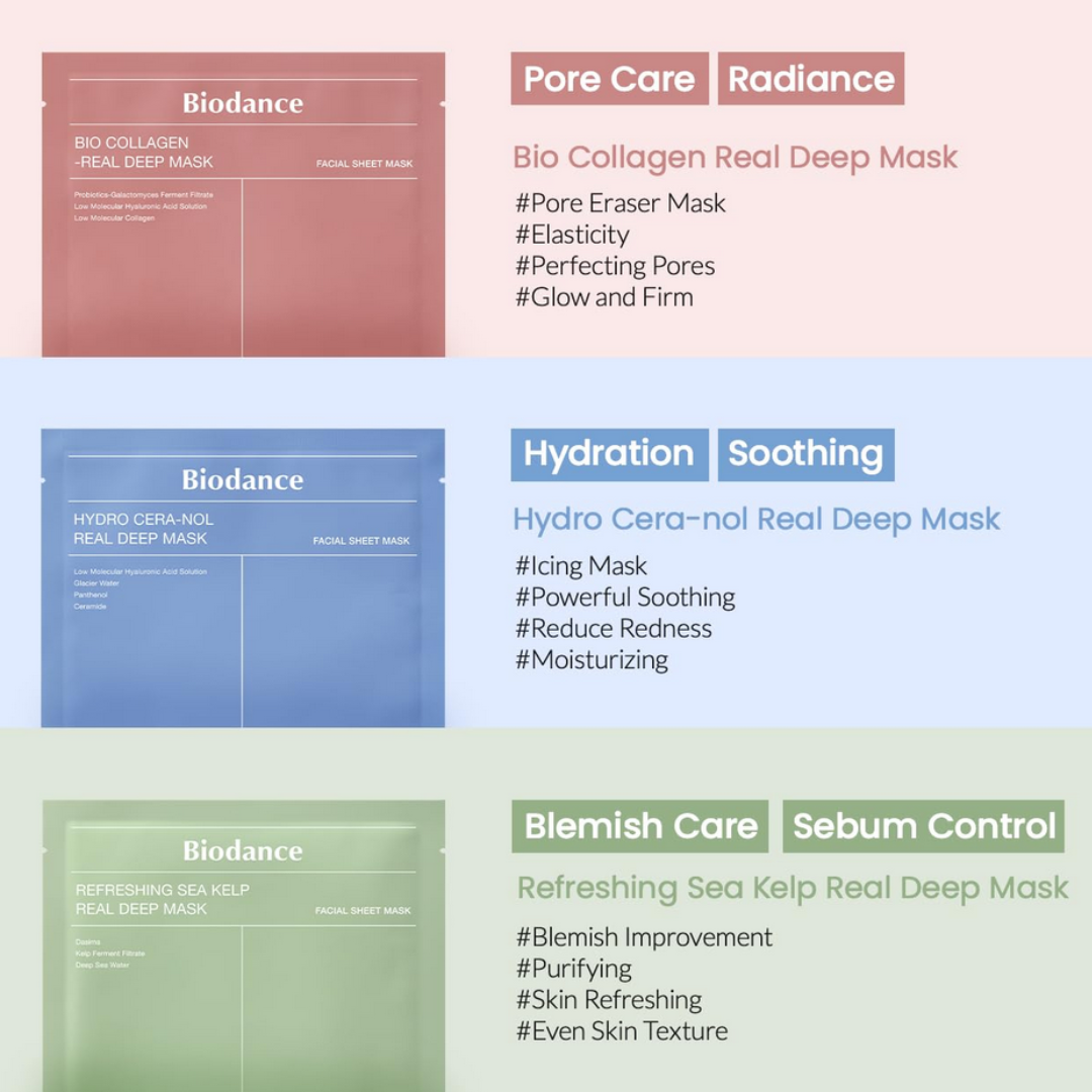 Biodance Real Deep Mask Trail Set 4*34 ml
