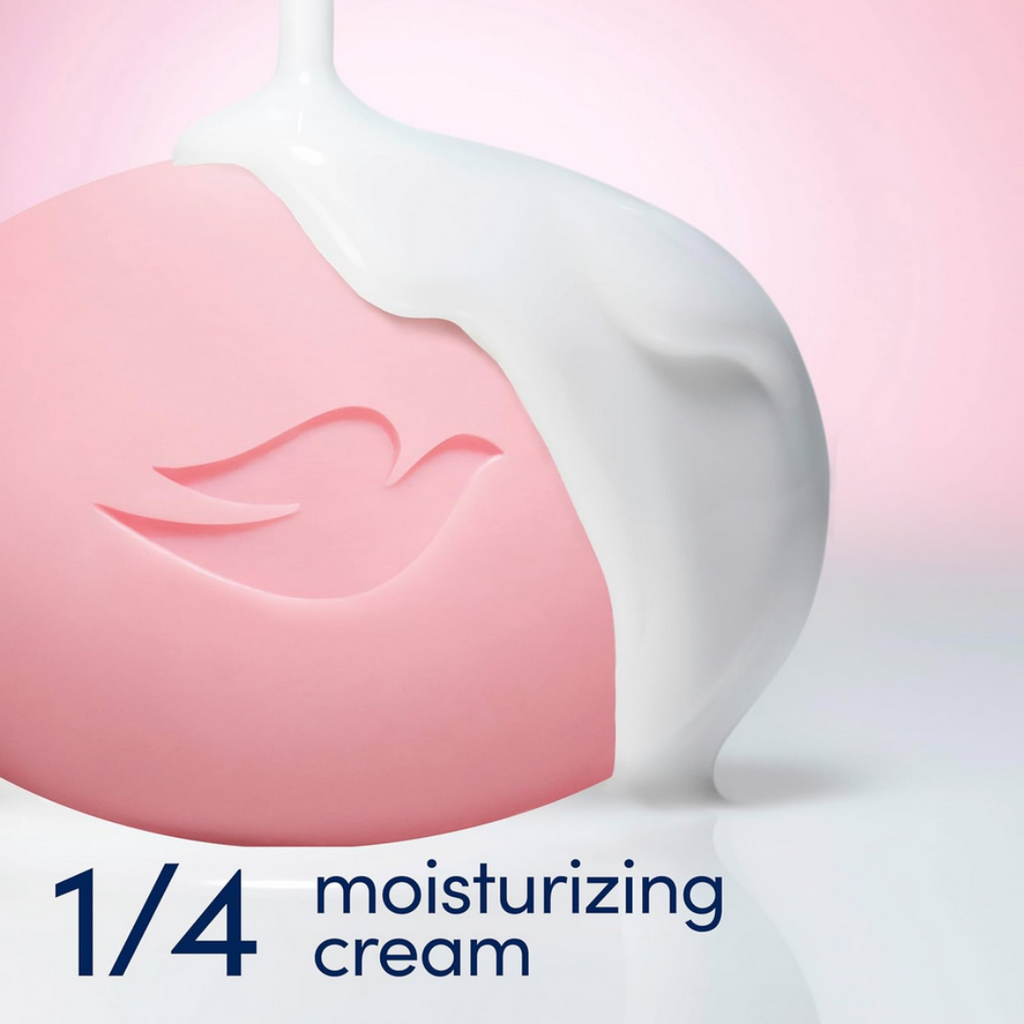 DOVE Moisturising Soap Bar Pink With ¼ moisturising cream  125g