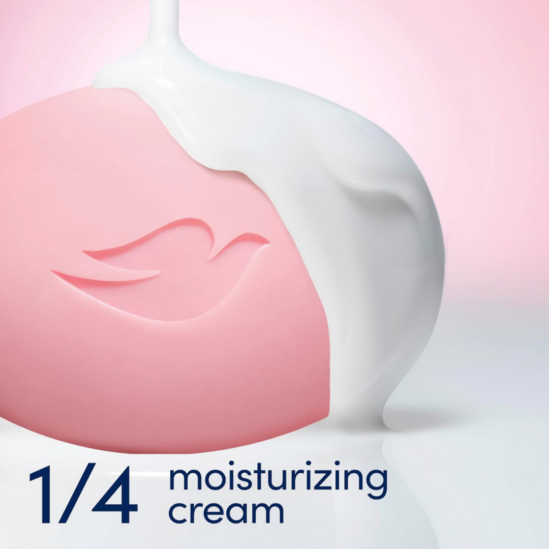 DOVE Moisturising Soap Bar Pink With ¼ moisturising cream  125g