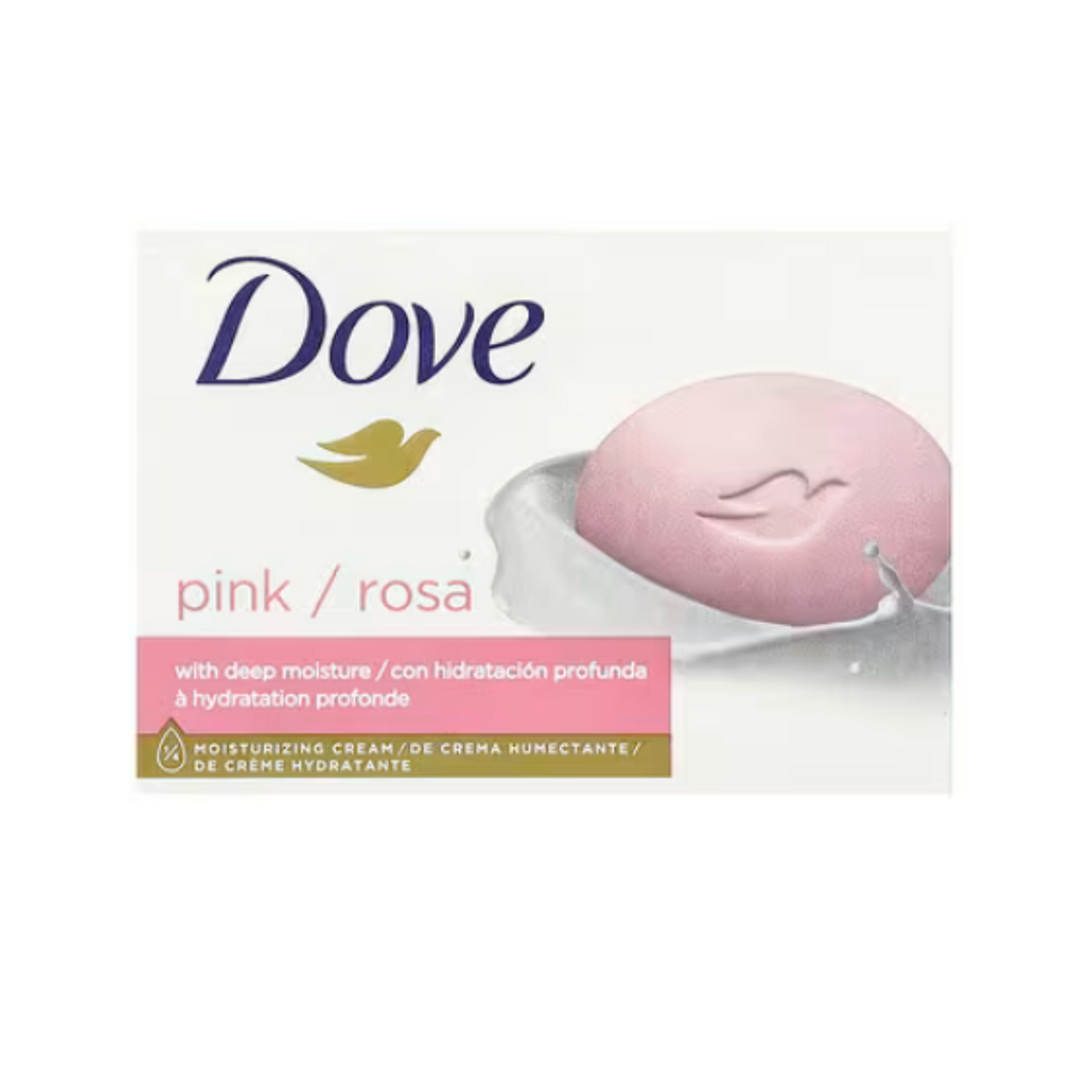 DOVE Moisturising Soap Bar Pink With ¼ moisturising cream  125g