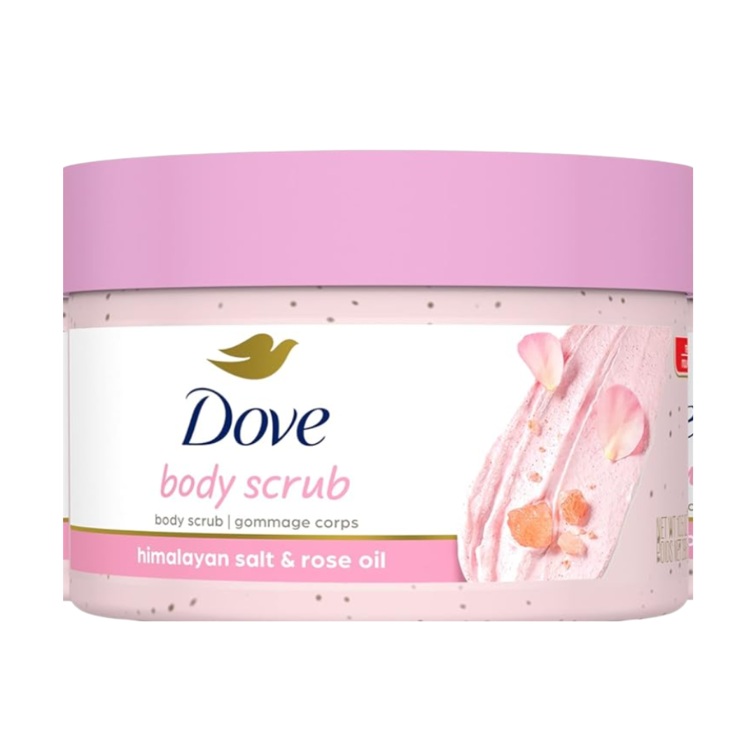Dove Body Scrub Himalayan Salt & Rose Oil  298g