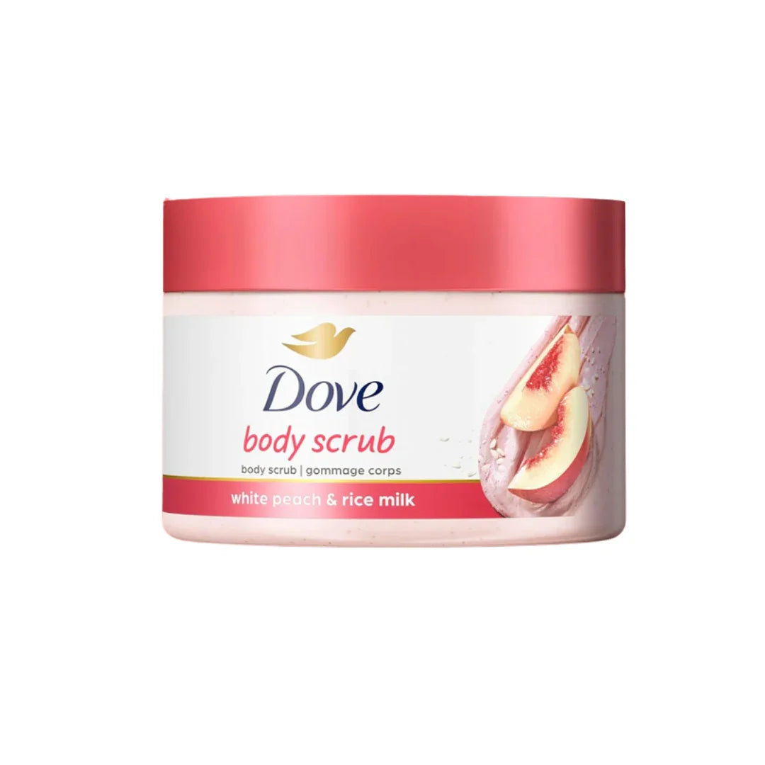 Dove Body Scrub White Peach & Crushed Rice 298g