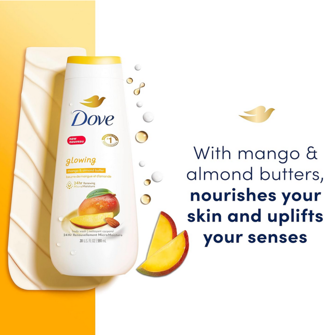 Dove Glowing Mango & Almond Butter Body Wash 591ml