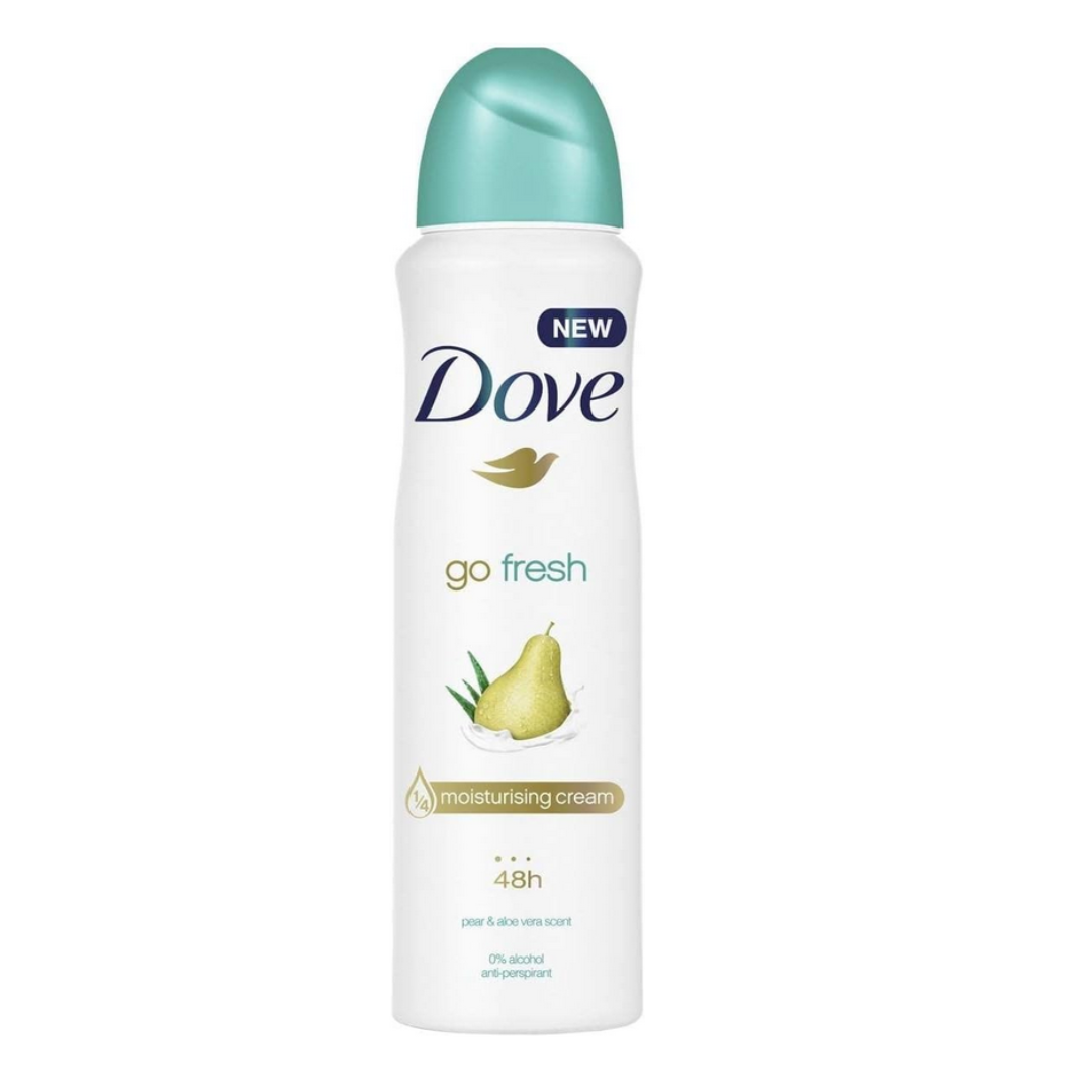 Dove Spray Go Fresh Pear And Aloe Antiperspirant Deodorant Spray 150ml