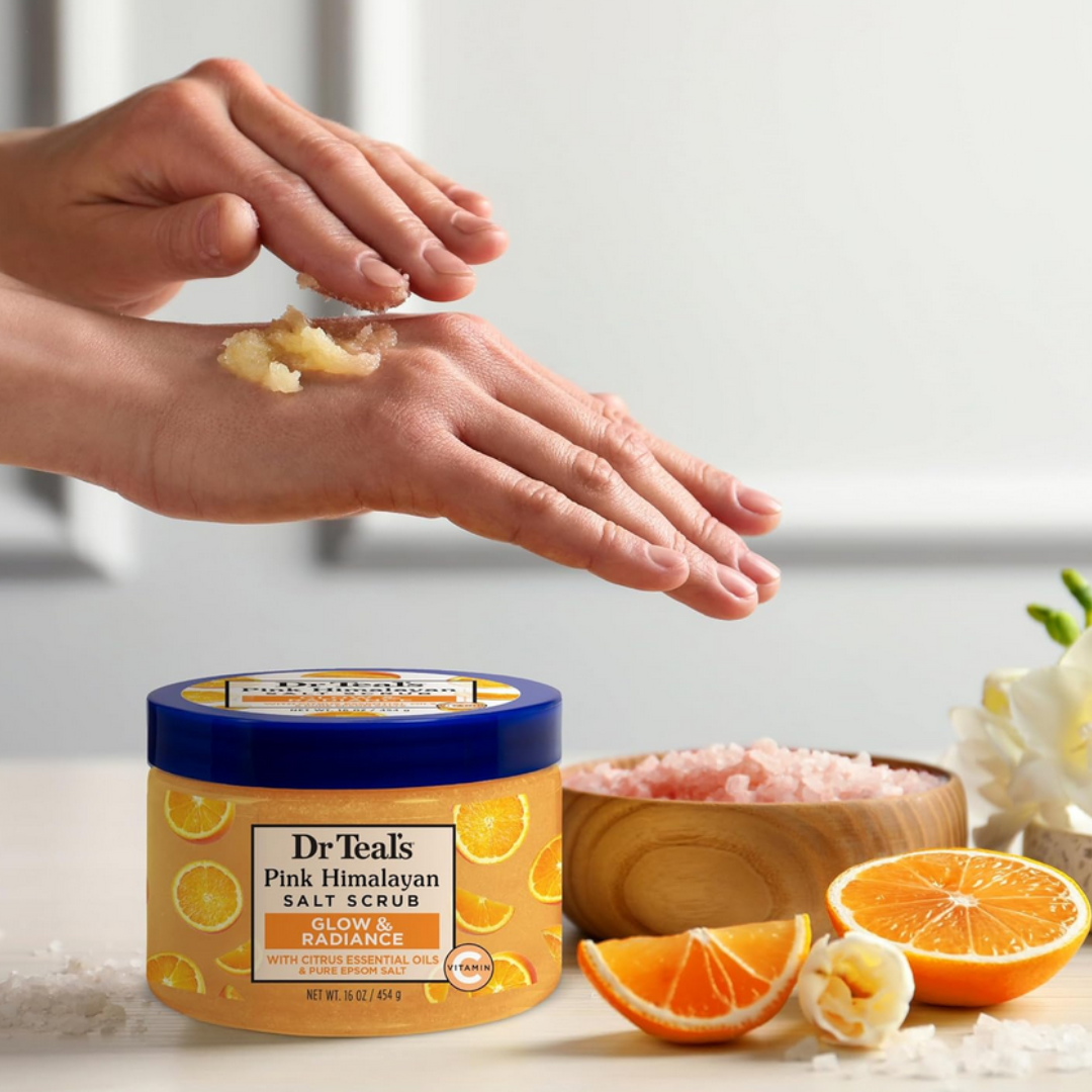 Dr Teal's Pink Himalayan Salt Body Scrub 454g