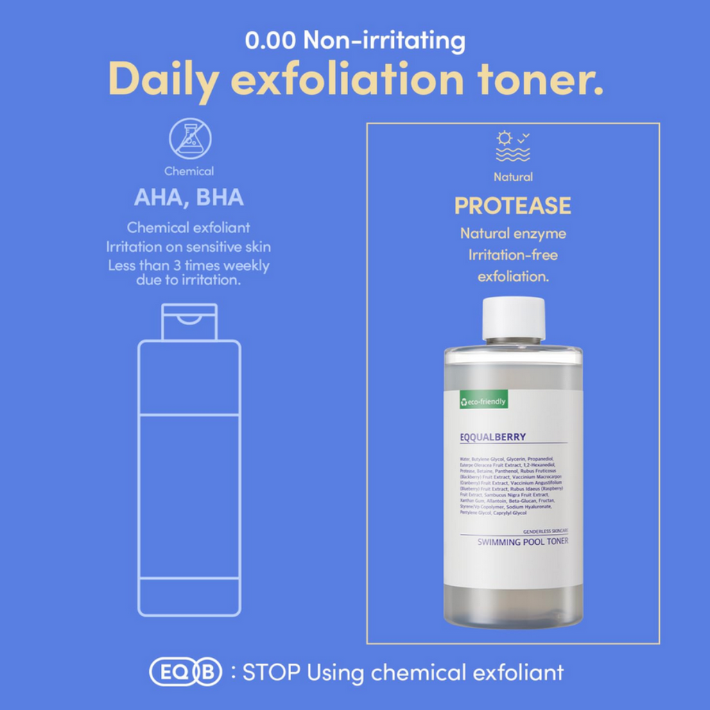 EQQUALBERRY Swimming Pool Daily Facial Toner 300ml