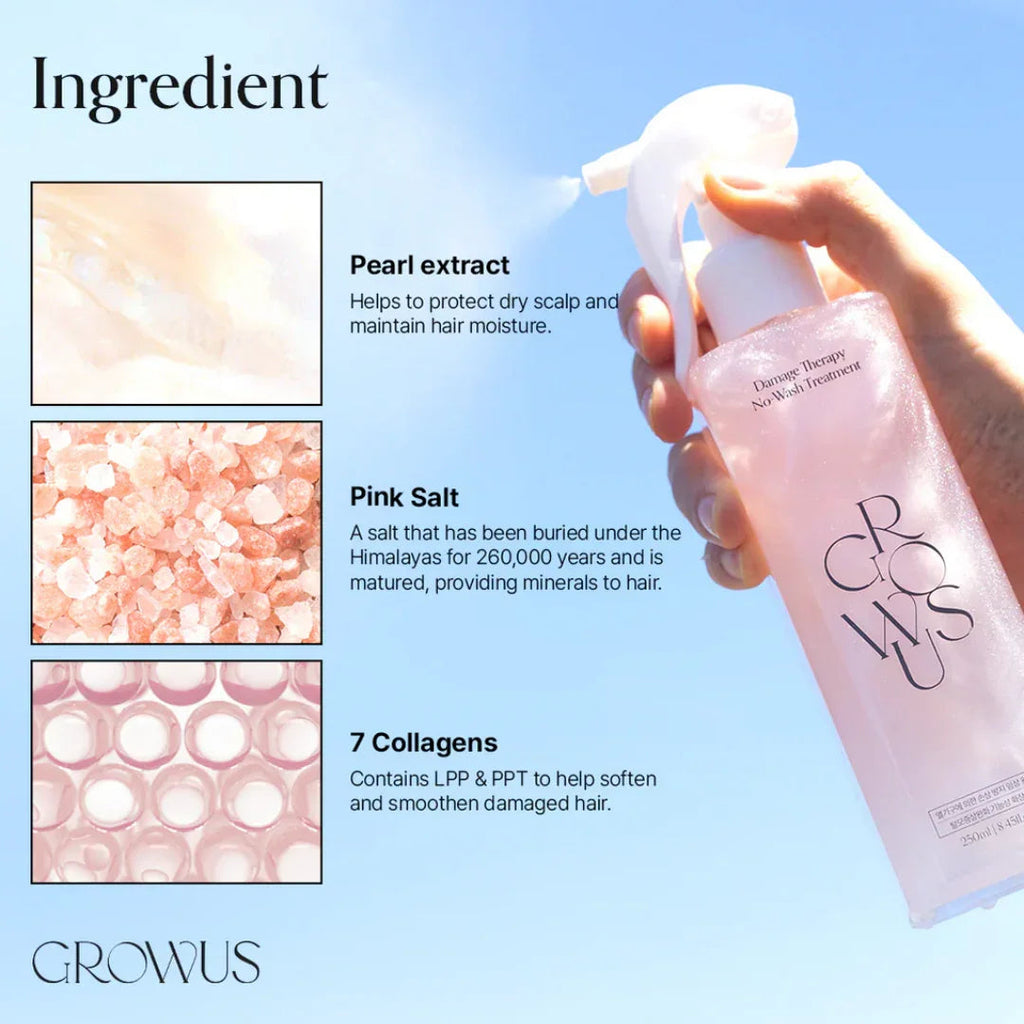 GROWUS Damage Therapy No-Wash Treatment 250ml