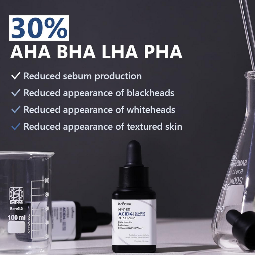 ISNTREE Hyper Acid 4 (AHA BHA PHA LAH) 30 Serum 20ml