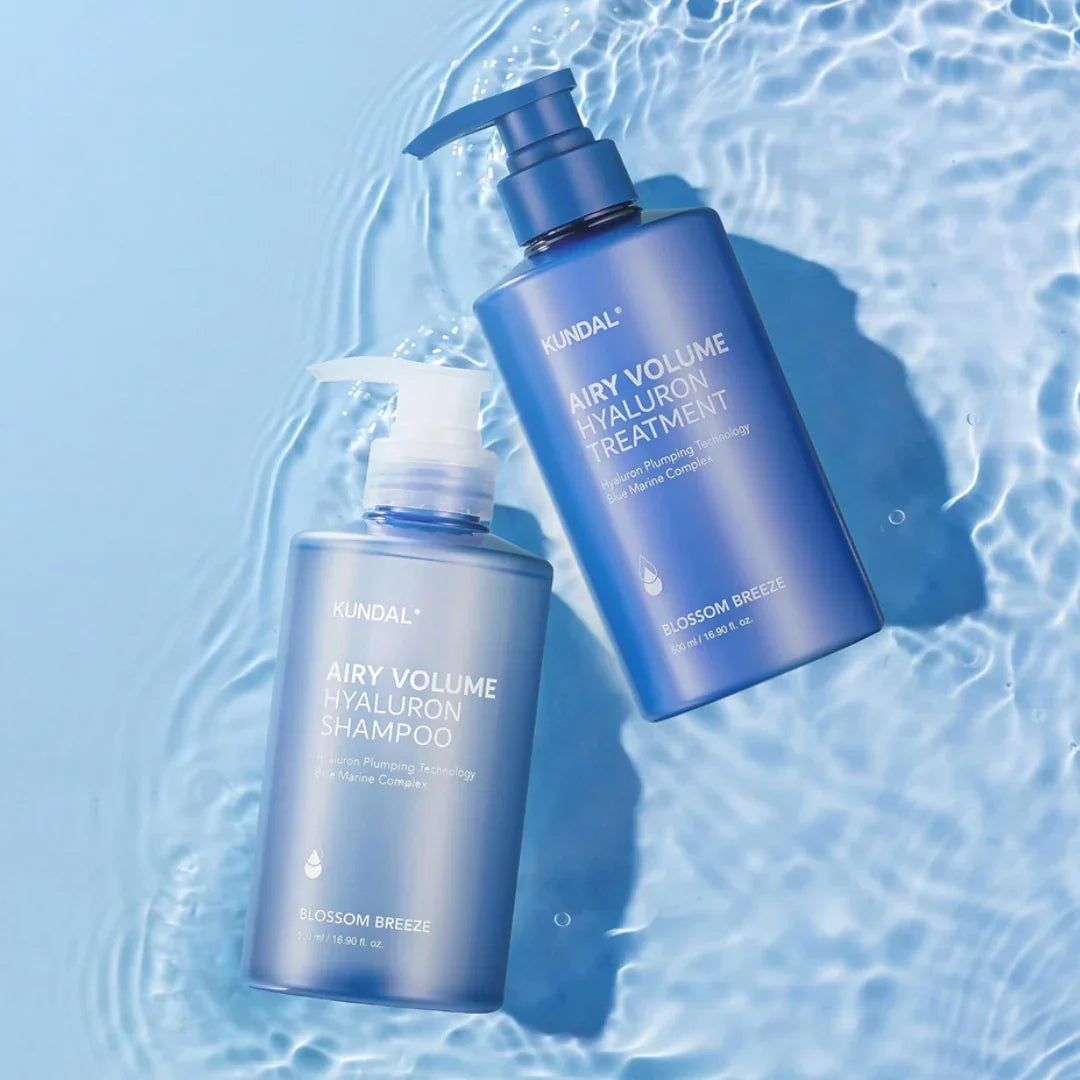 KUNDAL Hyaluron Airy Volume Shampoo and Treatment Set 2X300ml