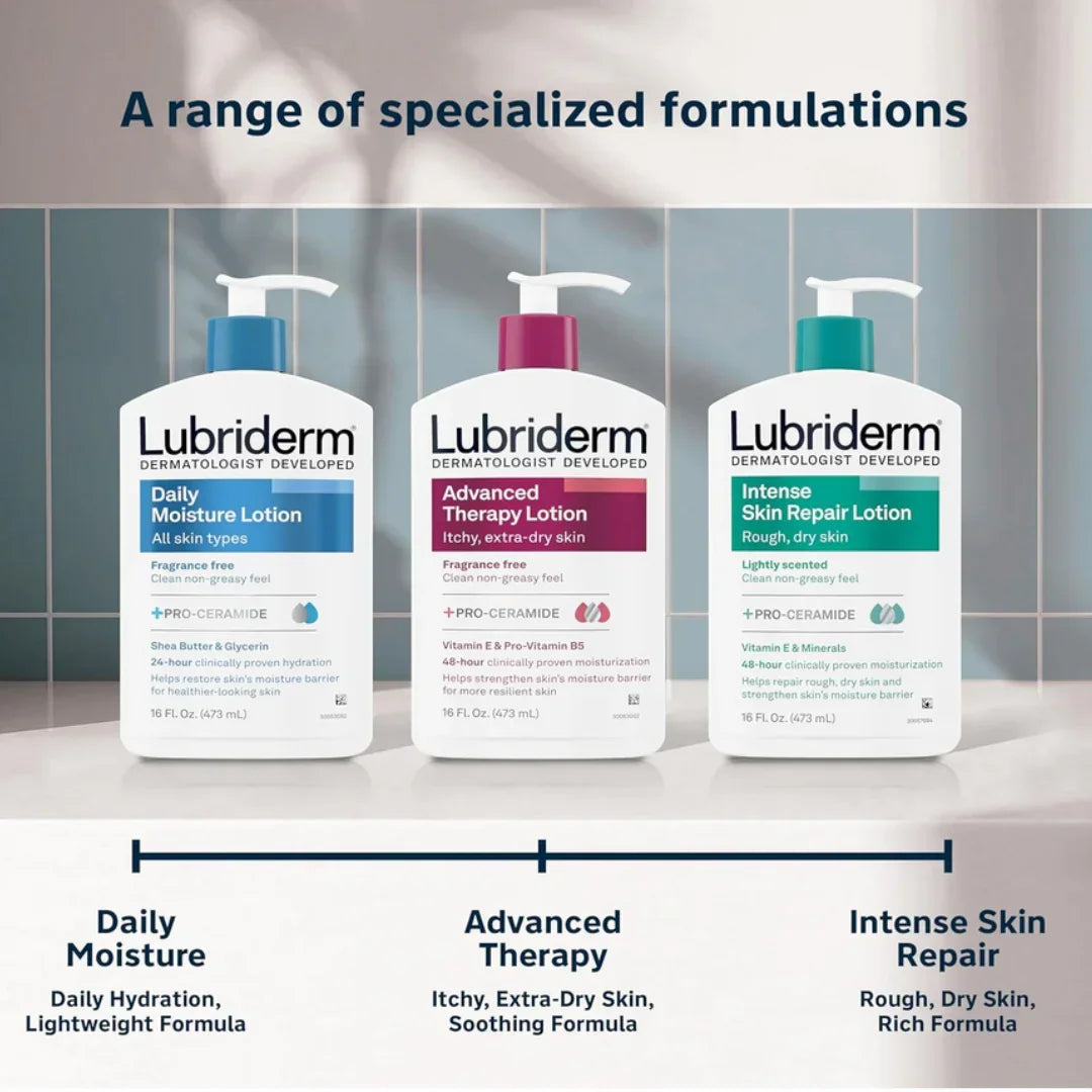 Lubriderm Intense Skin Repair Moisturizing Lotion for Rough & Dry Skin 473ml