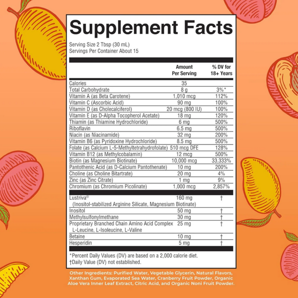 MaryRuth's Liquid Multivitamin +Hair Growth with Biotin 10000