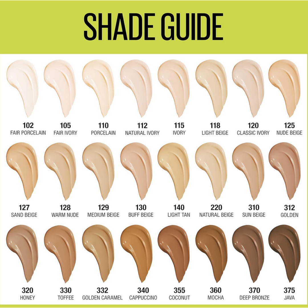 Maybelline, Super Stay Longwear Liquid Foundation, Up to 30HR Wear