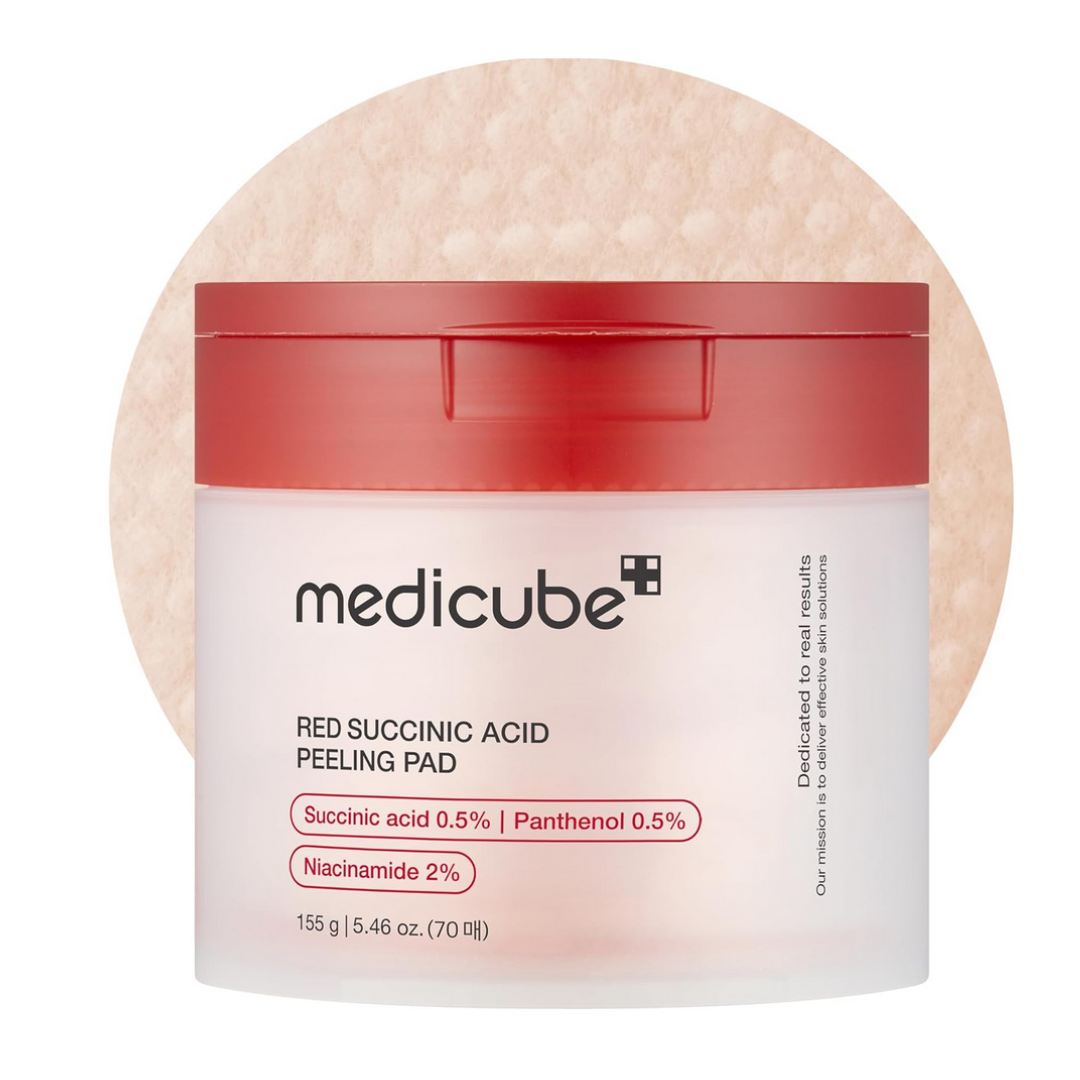 Medicube Red Succinic Acid Panthenol Facial Peeling Pads 70 Pads