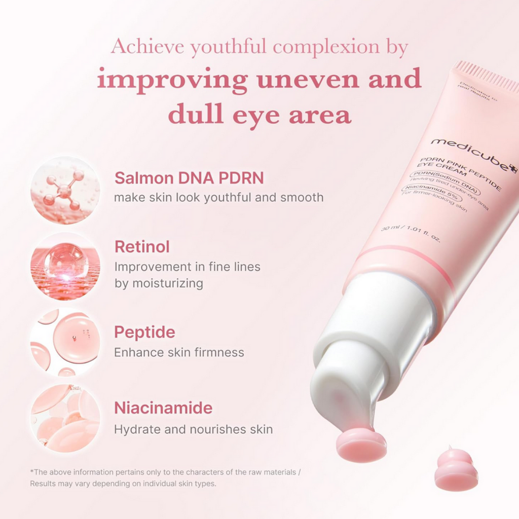 Medicube Salmon DNA PDRN Pink Peptide Eye Serum 30ml
