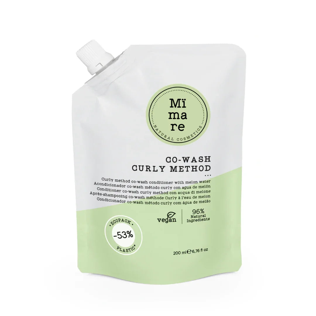 Mi mare natural cosmetics Co-Wash Curly Method conditioner pouch with melon water, vegan, 200ml