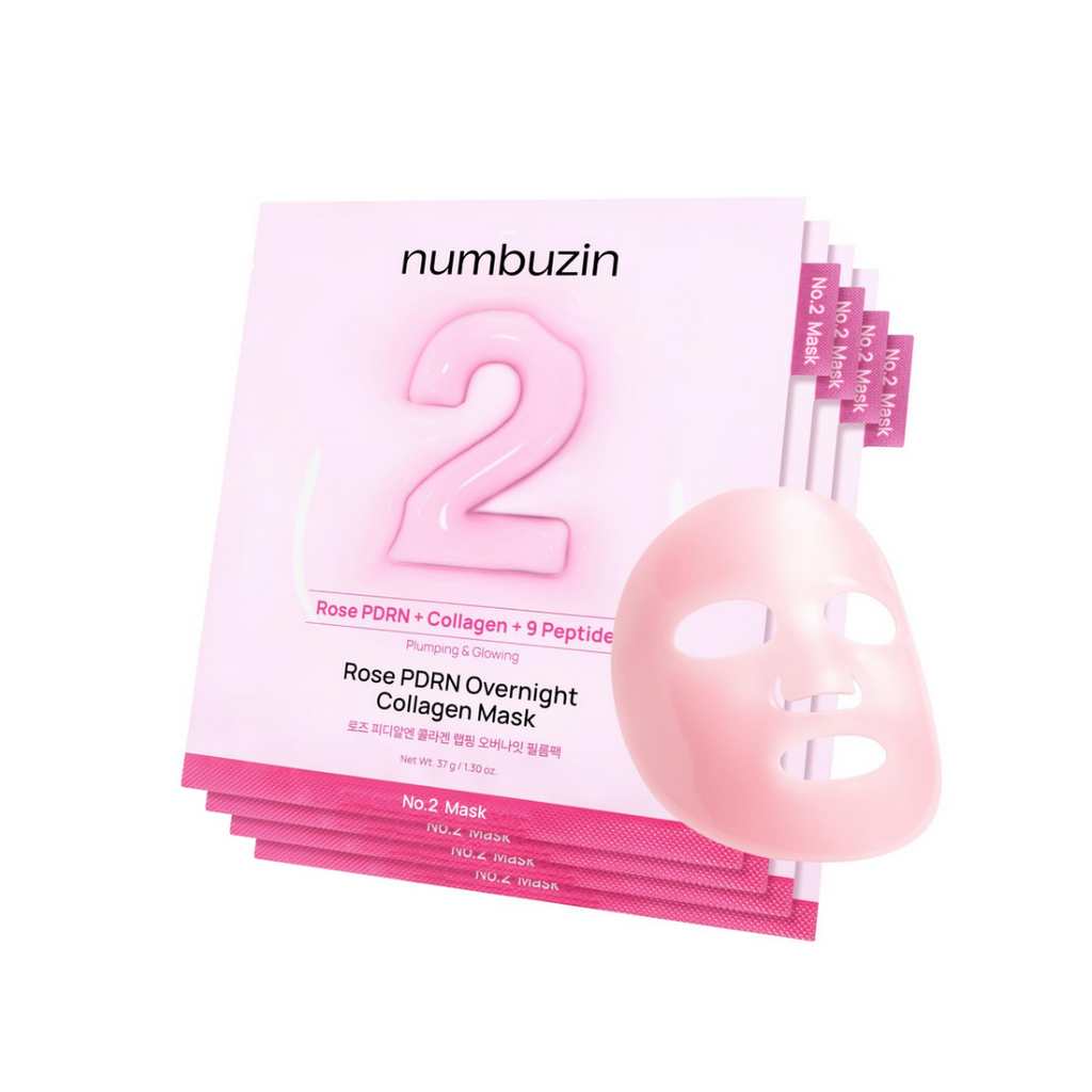 Numbuzin No.2 Rose PDRN Overnight Collagen Mask 4Pcs