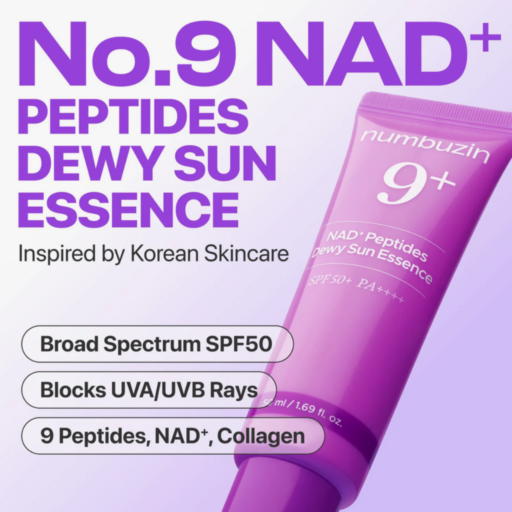 Numbuzin No.9 NAD+ 9 Peptides Dewy Sun Essence 50ml