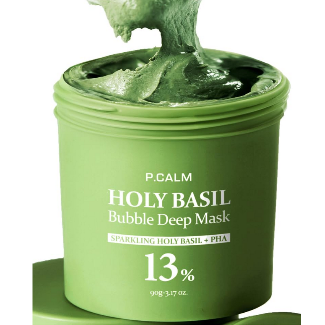 P.CALM Holy Basil Bubble Deep Mask 90g
