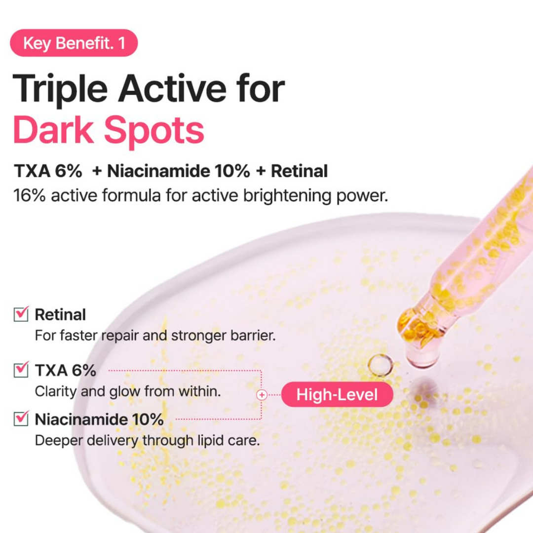 PURITO TXA 6% + Niacinamide 10% + Retinal Facial Serum 30ml