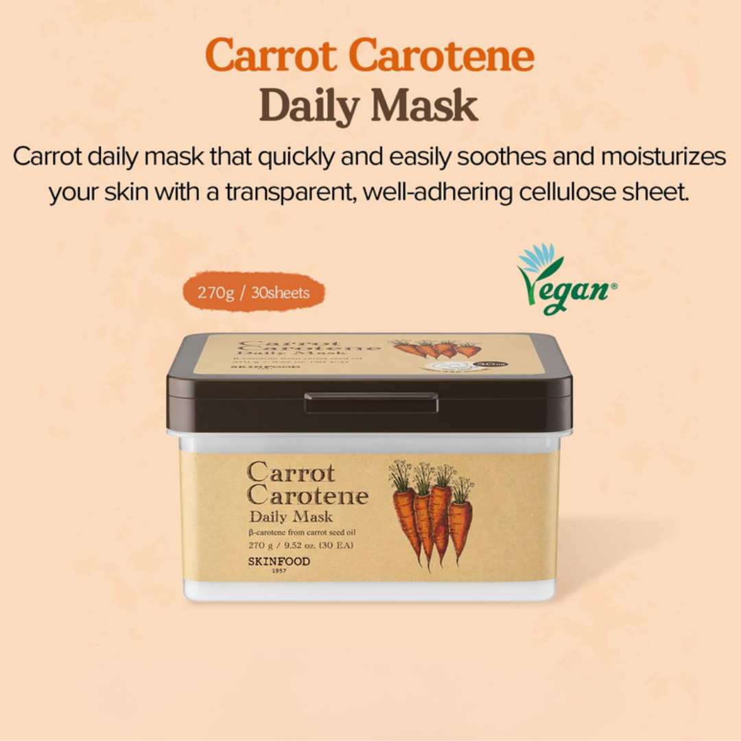 SKINFOOD Carrot Carotene Daily Mask - 30 Masks