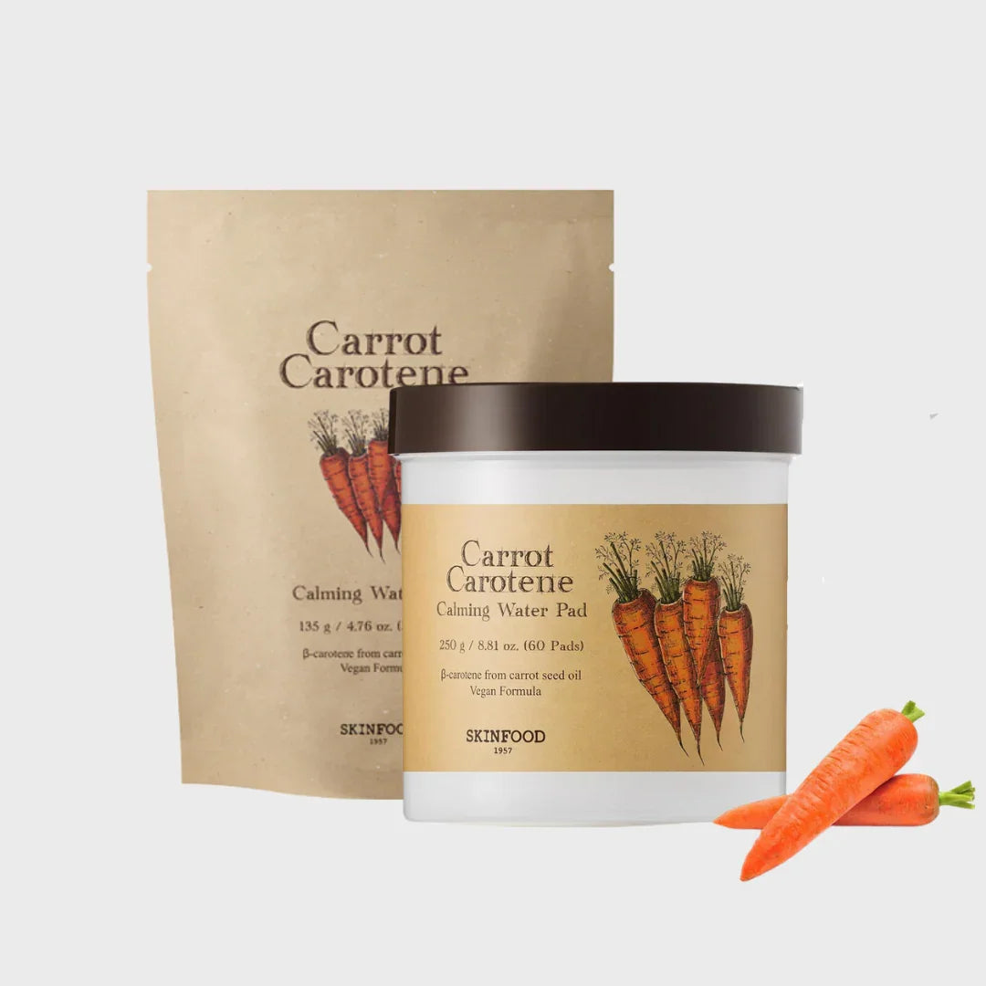 SKINFOOD Carrot Carotene Calming Water Pad Special Plus Set 60 Pads + 30 Pads Free