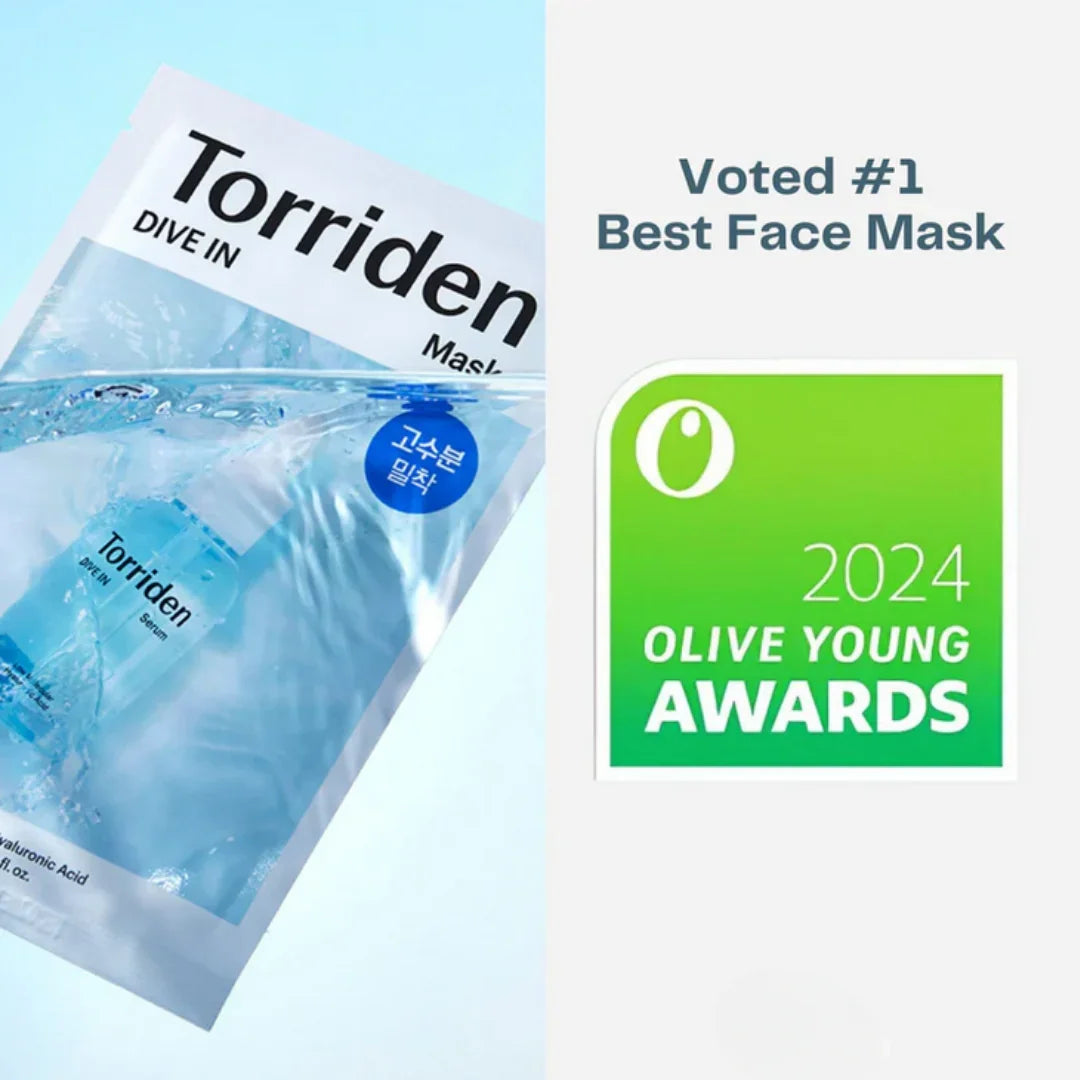 Torriden DIVE-IN Low Molecule Hyaluronic Acid Mask Set 27ml X 1 Pc