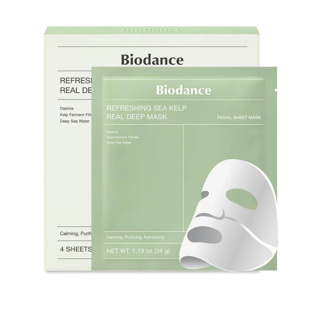 BiodanceBIODANCE Refreshing Sea kelp Real Deep Mask 4*34gMood Arabia8809937361480