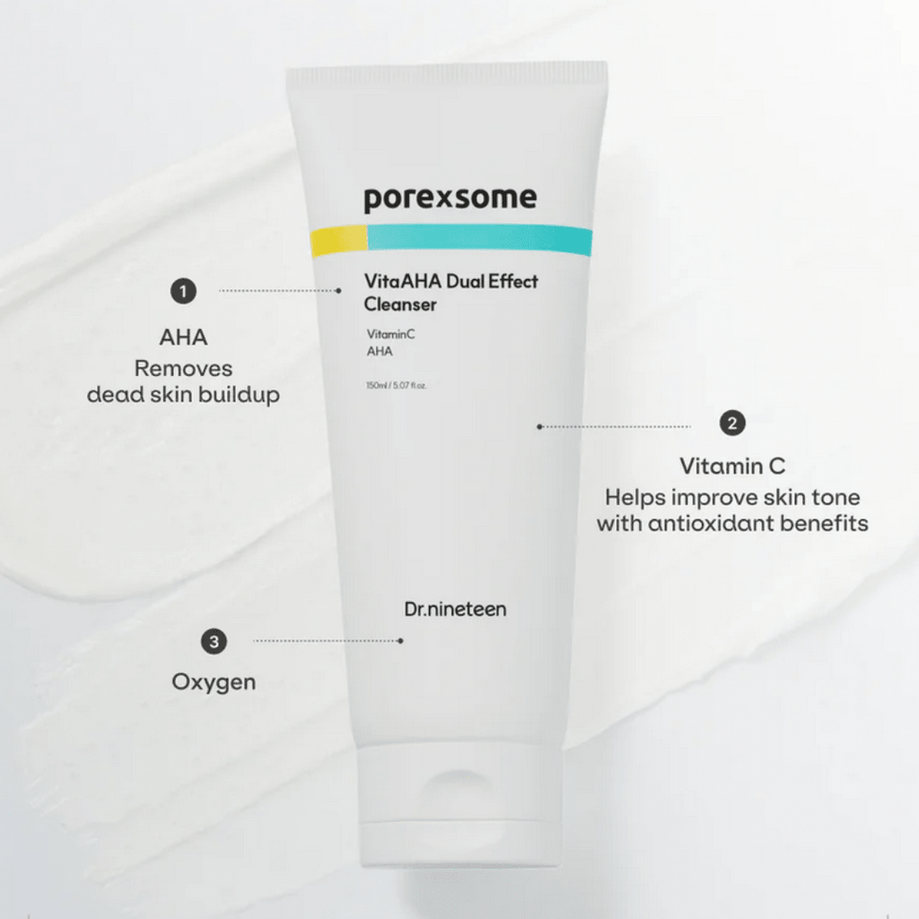 Dr.nineteenDr.nineteen PoreXsome VitaAHA Dual Effect Cleanser 150mlMood Arabia