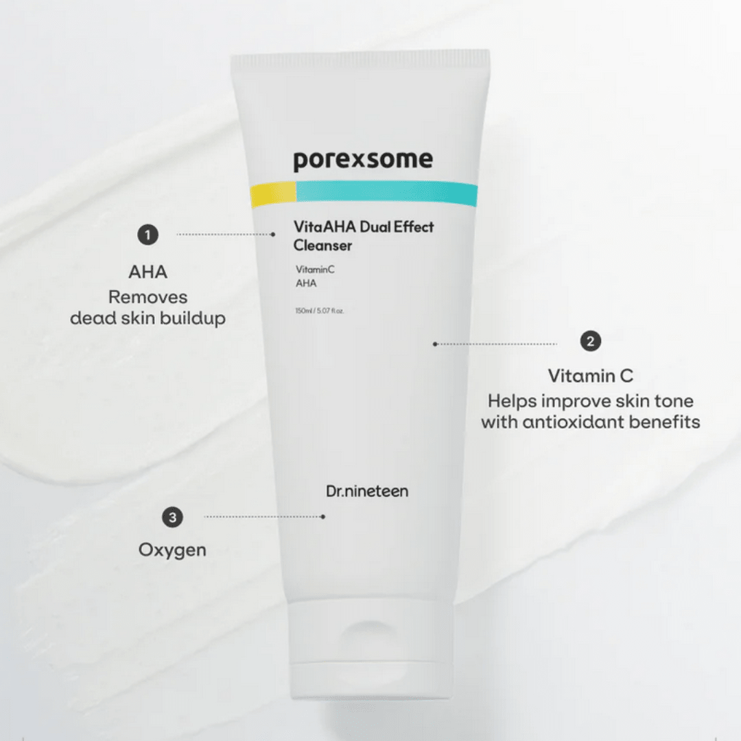 Dr.nineteenDr.nineteen PoreXsome VitaAHA Dual Effect Cleanser 150mlMood Arabia