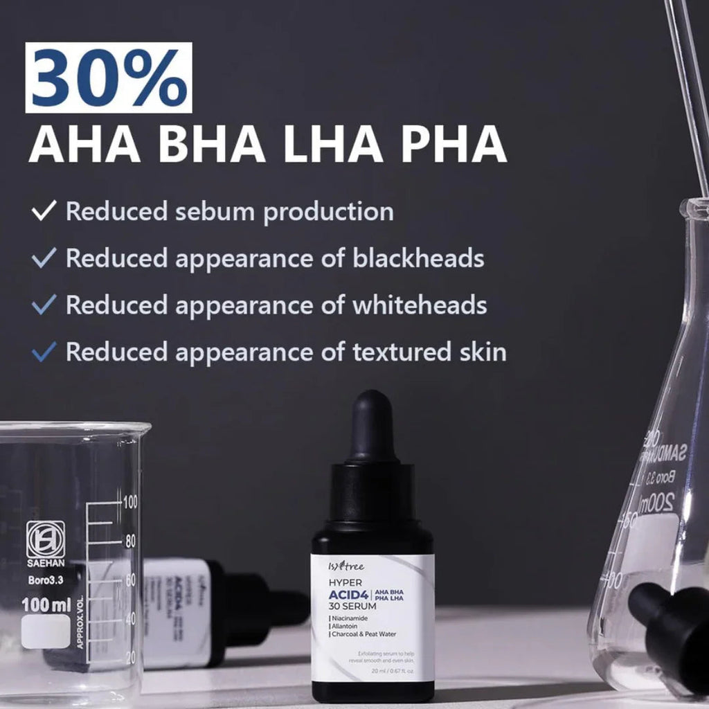 IsntreeISNTREE Hyper Acid 4 (AHA BHA PHA LAH) 30 Serum 20mlMood Arabia
