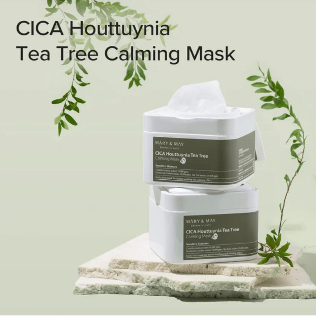 Mary&MayMary & May CICA Houttuynia Tea Tree Calming Mask 30PcsMood Arabia8809670681395