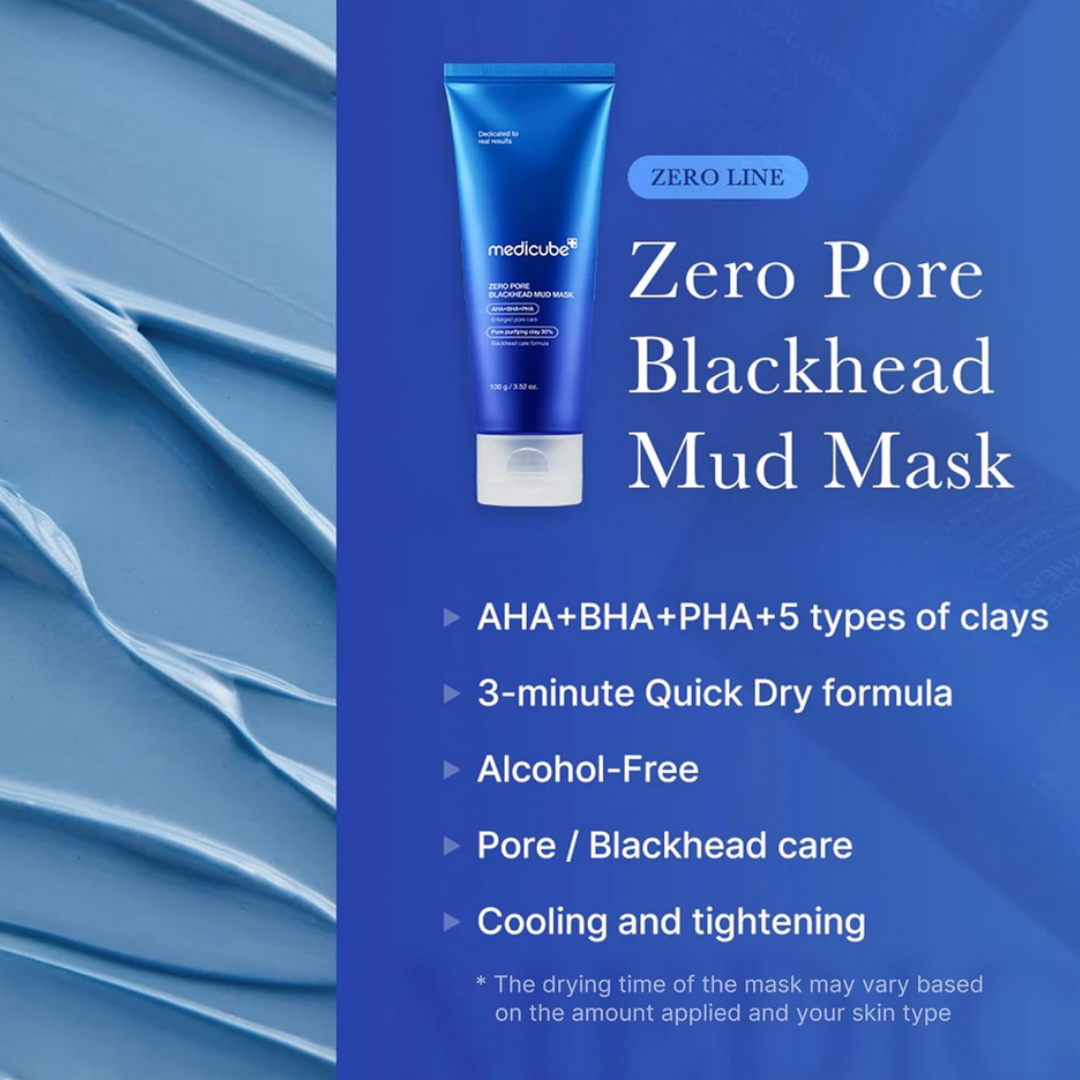 Medicube Zero Pore Blackhead Mud Facial Mask 100g