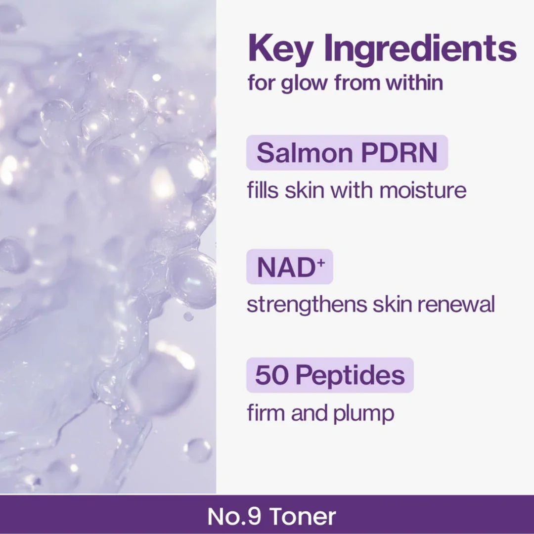 NumbuzinNumbuzin No.9 Toner NAD+ PDRN Glow Boosting Toner 150mlMood Arabia