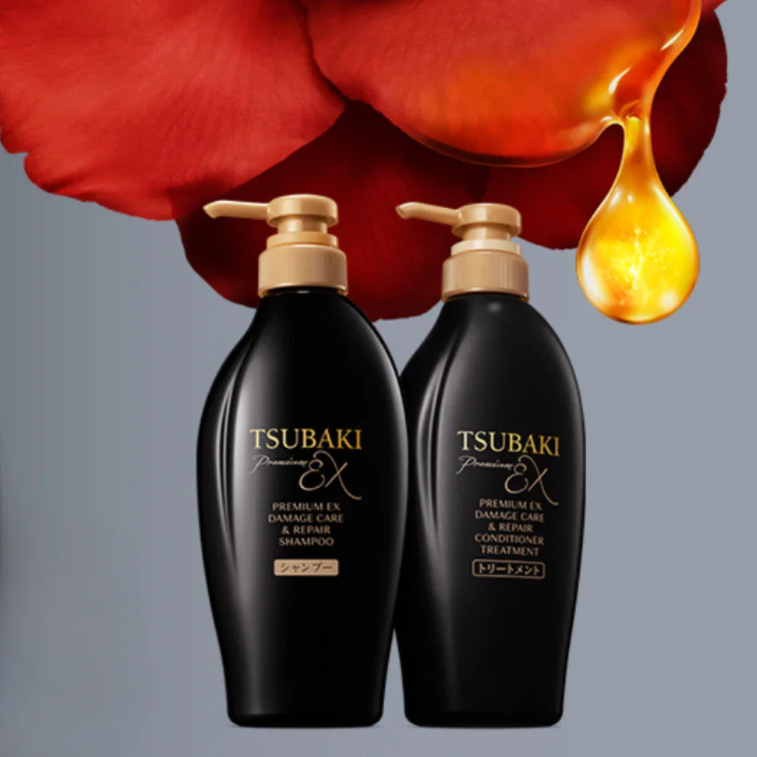 ShiseidoShiseido Tsubaki Premium EX Damage Care & Repair Shampoo & Conditioner Set 2x400mlMood ArabiaIherb